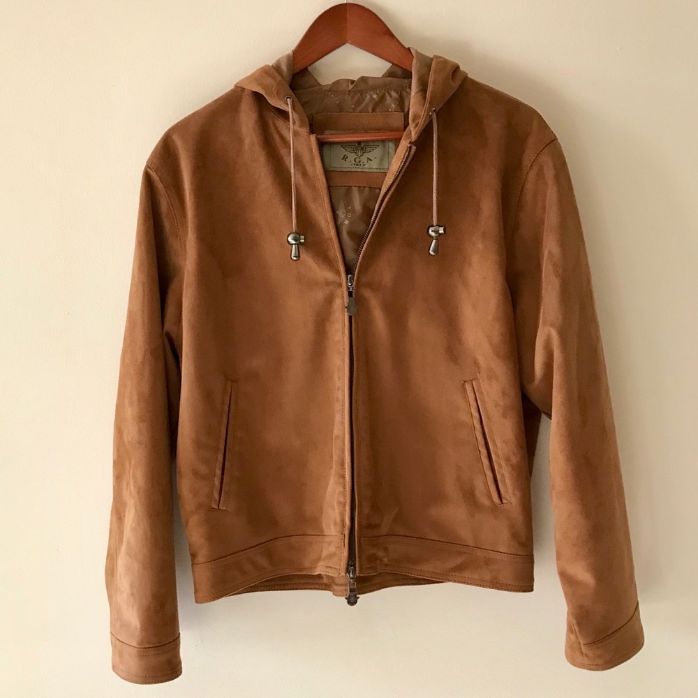 NWOT Women's Tan Faux Suede XL Jacket
